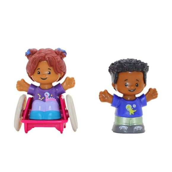 🎉 CARLTON & HOT ROD FISHER PRICE LITTLE PEOPLE Girl & Boy - Picture 1 of 3